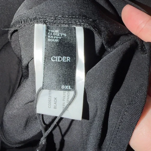 NWT CIDER Boat Neck Solid Mini Dress Size 0X - Picture 6 of 7